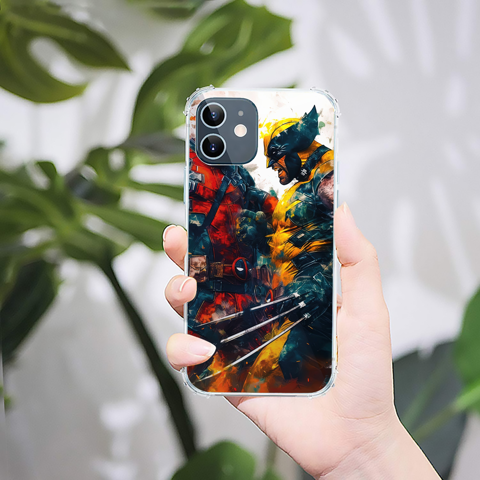 （画像用） Deadpool デッドプール 【iPhone 12シリーズ対応】透明スマホケース（クリアソフトケース）